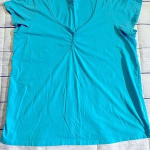 Button front tee shirt